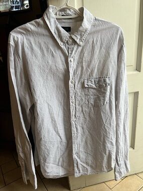 J. Crew Men's Button-Down Shirt in Off-White